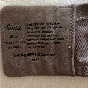 Soma 36g full coverage enticing lift